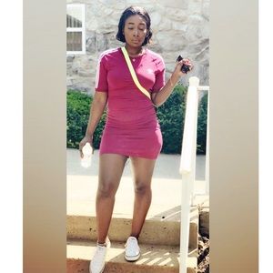 Burgundy Mini dress. Purchased from Adidas in size Medium.